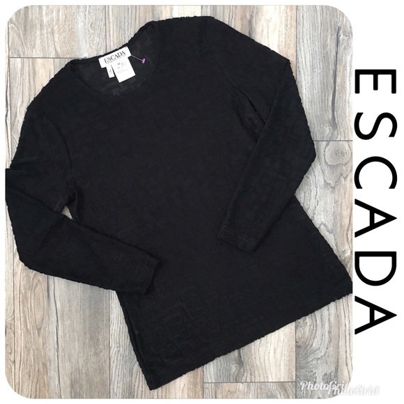 Escada Tops - LIKE NEW ESCADA Long Sleeve Top Sz 38 Orig $595!